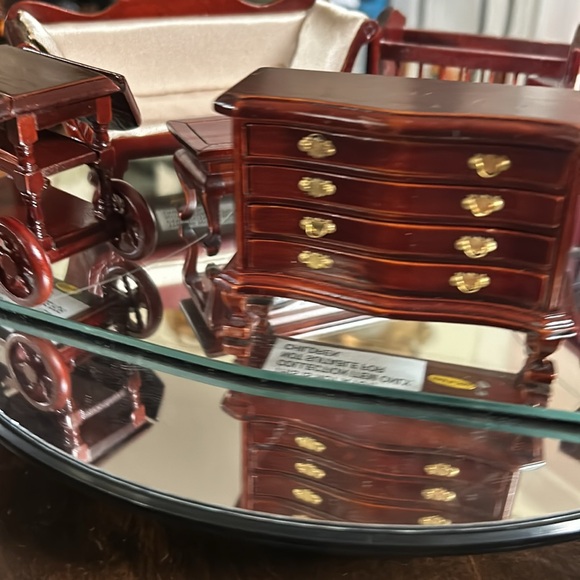 Vintage Cherry Wood Formal Dollhouse Furniture - Picture 8 of 13